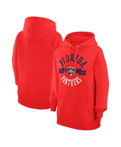 G-iii 4her By Carl Banks Women'sâ Red Florida Panthers City Graphic Fleece Pullover Hoodie