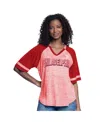G-iii 4her By Carl Banks Women's Red Philadelphia Phillies Hall Of Fame Raglan Oversized Half-sleeve Top In Red