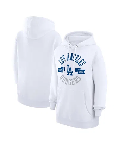 G-iii 4her By Carl Banks Women'sâ White Los Angeles Dodgers City Graphic Pullover Hoodie