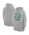 G-iii 4her By Carl Banks Women's Heather Gray Boston Celtics City Pullover Hoodie
