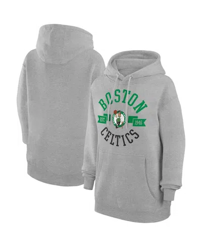 G-iii 4her By Carl Banks Women's Heather Gray Boston Celtics City Pullover Hoodie