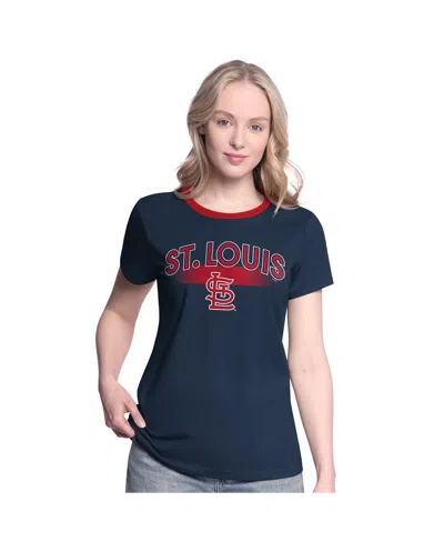 G-iii 4her By Carl Banks Women's Navy St. Louis Cardinals Pitch T-shirt
