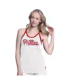 G-iii 4her By Carl Banks Women's White Philadelphia Phillies Curveball Tank Top
