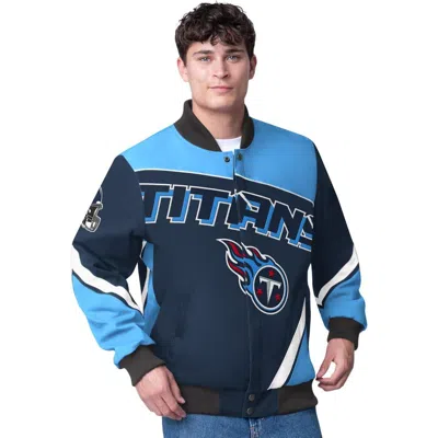 G-iii Extreme Navy Tennessee Titans Maximum Racing Full-snap Jacket