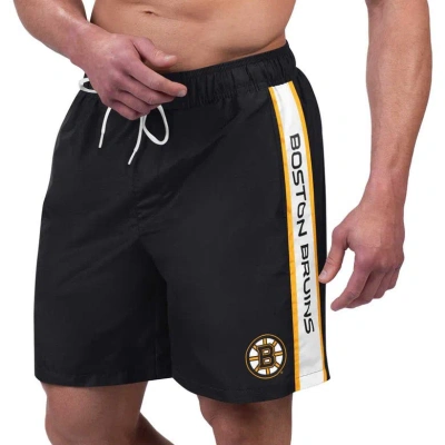 G-iii Sports By Carl Banks Black Boston Bruins Streamline Volley Swim Trunks