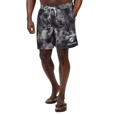G-iii Sports By Carl Banks Black Miami Dolphins Change Up Volley Swim Trunks