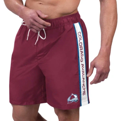 G-iii Sports By Carl Banks Burgundy Colorado Avalanche Streamline Volley Swim Trunks