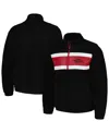 G-iii Sports By Carl Banks Men's Black Arkansas Razorbacks Pinch Runner Half-zip Sweatshirt In Black