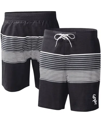 G-iii Sports By Carl Banks Men's Black Chicago White Sox Coastline Volley Swim Shorts