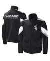 G-iii Sports By Carl Banks Men's Black Chicago White Sox Earned Run Full-zip Jacket In Black
