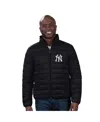 G-iii Sports By Carl Banks Men's Black Detroit Tigers Packable Neck Pillow Full-zip Puffer Jacket In Black