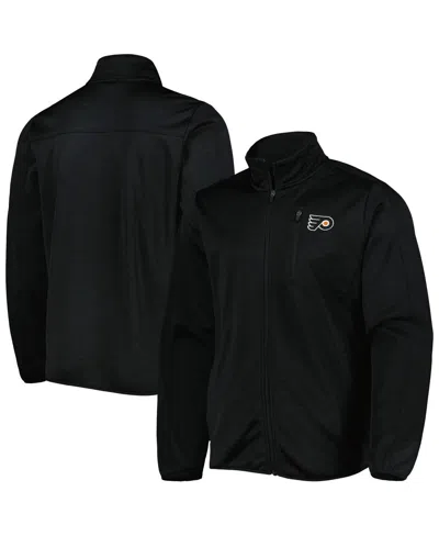 G-iii Sports By Carl Banks Men's Black Philadelphia Flyers Closer Transitional Full-zip Jacket