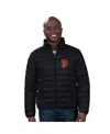 G-iii Sports By Carl Banks Men's Black San Francisco Giants Packable Neck Pillow Full-zip Puffer Jacket In Black