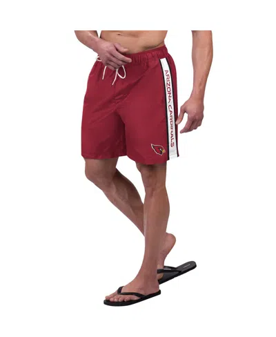 G-iii Sports By Carl Banks Men's Cardinal Arizona Cardinals Streamline Volley Swim Shorts In Red