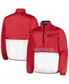 G-iii Sports By Carl Banks Men's Cardinal Arkansas Razorbacks Cornerman Half-zip Top In Cardinal