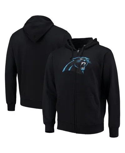G-iii Sports By Carl Banks Men's  Black Carolina Panthers Primary Logo Full-zip Hoodie