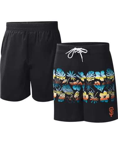 G-iii Sports By Carl Banks Men's  Black San Francisco Giants Breeze Volley Swim Shorts