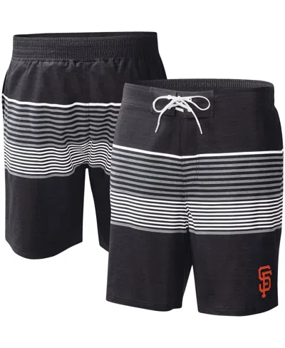 G-iii Sports By Carl Banks Men's  Black San Francisco Giants Coastline Volley Swim Shorts