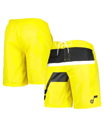 G-iii Sports By Carl Banks Men's  Gold Utah Jazz Sea Wind Swim Trunks