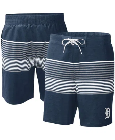G-iii Sports By Carl Banks Men's  Navy Detroit Tigers Coastline Volley Swim Shorts