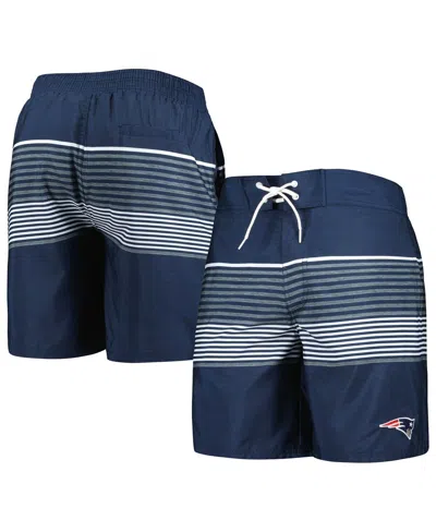 G-iii Sports By Carl Banks Men's  Navy New England Patriots Coastline Volley Swim Shorts