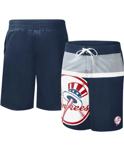 G-iii Sports By Carl Banks Men's  Navy New York Yankees Sea Wind Swim Shorts