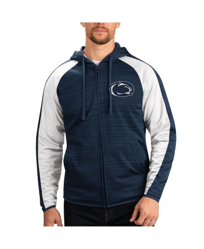 G-iii Sports By Carl Banks Men's  Navy Penn State Nittany Lions Neutral Zone Raglan Full-zip Track Ja