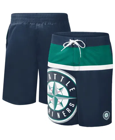 G-iii Sports By Carl Banks Men's  Navy Seattle Mariners Sea Wind Swim Shorts