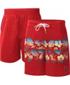 G-iii Sports By Carl Banks Men's  Red Los Angeles Angels Breeze Volley Swim Shorts In Red