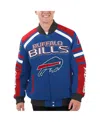 G-iii Sports By Carl Banks Men's  Royal Buffalo Bills Power Forward Racing Full-snap Jacket In Royal