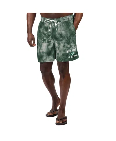 G-iii Sports By Carl Banks Men's Green New York Jets Change Up Volley Swim Trunks Shorts