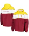 G-iii Sports By Carl Banks Men's Maroon Arizona State Sun Devils Center Line Half-zip Raglan Hoodie Jacket In Burgundy