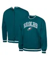 G-iii Sports By Carl Banks Men's Midnight Green Philadelphia Eagles Adaptive Blocker Fleece Pullover Sweatshirt In Green