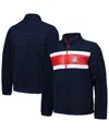 G-iii Sports By Carl Banks Men's Navy Arizona Wildcats Pinch Runner Half-zip Top In Navy