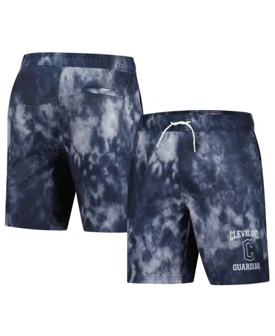 G-iii Sports By Carl Banks Navy Cleveland Guardians Swim Trunks In Black