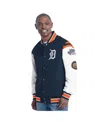 G-iii Sports By Carl Banks Men's Navy Detroit Tigers Recruit Commemorative Full-snap Varsity Jacket In Blue