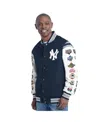 G-iii Sports By Carl Banks Navy New York Yankees Recruit Commemorative Full-snap Varsity Jacket In Blue