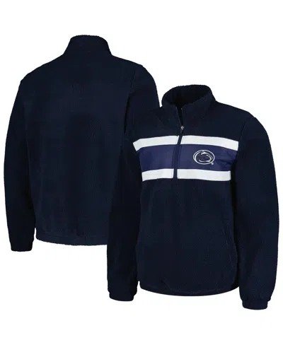 G-iii Sports By Carl Banks Men's Navy Penn State Nittany Lions Pinch Runner Half-zip Top