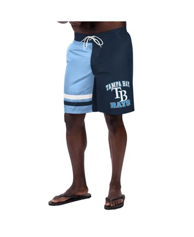 G-iii Sports By Carl Banks Men's Navy Tampa Bay Rays Anchor Swim Trunks In Black