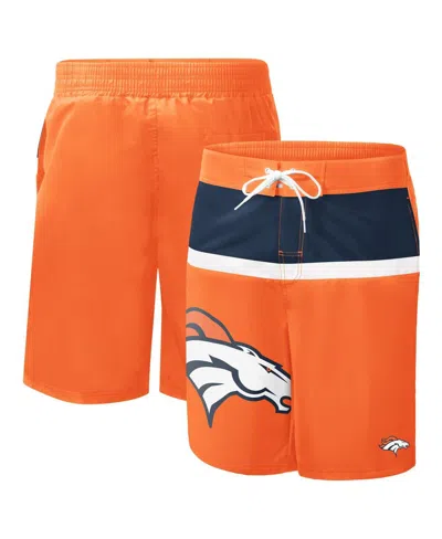 G-iii Sports By Carl Banks Men's Orange Denver Broncos Sea Wind Swim Trunks