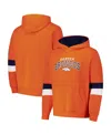G-iii Sports By Carl Banks Men's Orange/navy Denver Broncos Adaptive Faceoff Pullover Hoodie In Orange