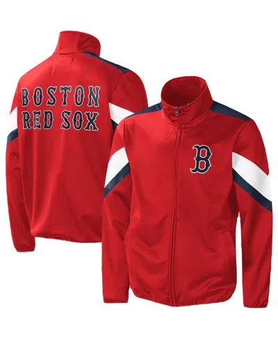 G-iii Sports By Carl Banks Men's Red Boston Red Sox Earned Run Full-zip Jacket