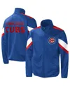 G-iii Sports By Carl Banks Men's Royal Chicago Cubs Earned Run Full-zip Jacket In Blue