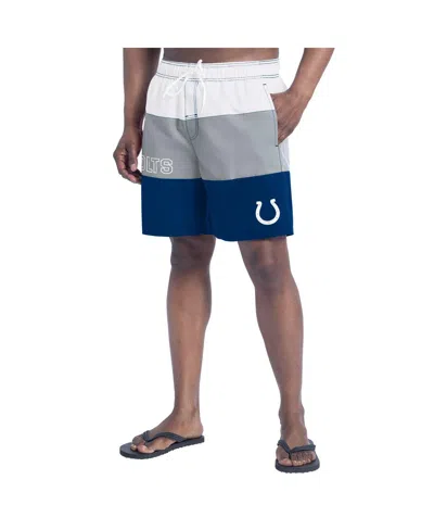 G-iii Sports By Carl Banks Royal/gray Indianapolis Colts Sunrise Volley Swim Shorts In Multi