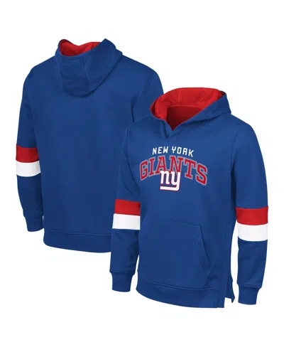 G-iii Sports By Carl Banks Men's Royal/red New York Giants Adaptive Faceoff Pullover Hoodie In Blue