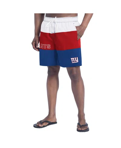 G-iii Sports By Carl Banks Men's Royal/red New York Giants Sunrise Volley Swim Shorts In Multi
