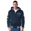 G-iii Sports By Carl Banks Navy Dallas Cowboys No Huddle Commemorative Full-zip Hoodie Jacket In Navy