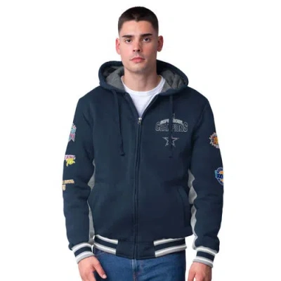 G-iii Sports By Carl Banks Navy Dallas Cowboys No Huddle Commemorative Full-zip Hoodie Jacket