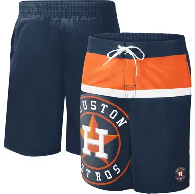 G-iii Sports By Carl Banks Men's  Navy Houston Astros Sea Wind Swim Shorts