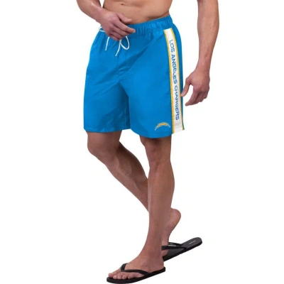 G-iii Sports By Carl Banks Powder Blue Los Angeles Chargers Streamline Volley Swim Shorts